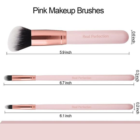 Real Perfection Makeup Brushes 16pcs Makeup Brushes Set - Picture 2 of 9